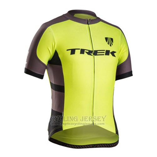 2016 Cycling Jersey Trek Bontrager Black and Yellow Short Sleeve and Bib Short